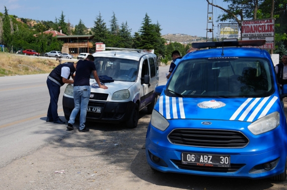 Keçiören’de hafriyat kamyonlarına yönelik denetim